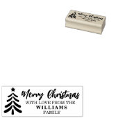 家族の愛でクリスマスカスタムを楽しむ ラバースタンプ (押印)