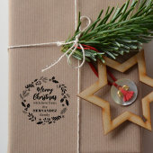 家族の愛でクリスマスカスタムを楽しむ ラバースタンプ