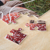 家族の愛のスクリプトのパーソナライズされた写真 ジグソーパズル (側面)