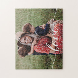 家族の愛のスクリプトのパーソナライズされた写真 ジグソーパズル