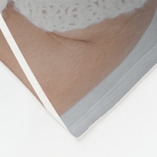 家族の愛のスクリプトのパーソナライズされた写真 フリースブランケット (角)