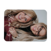 家族の愛のスクリプトの写真 マグネット (横)