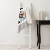 家族の愛のスクリプト写真モノグラムシェルパ毛布 シェルパブランケット (インサイチュ)