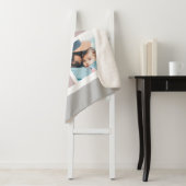 家族の愛のスクリプト写真モノグラムシェルパ毛布 シェルパブランケット (インサイチュ)