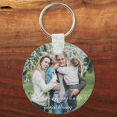 家族の愛は人生の愛であ素晴らしる賛美 キーホルダー (正面)