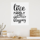 家族の愛は人生の愛素晴らし賛美だ ポスター (キッチン)