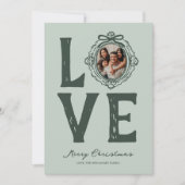 家族の愛ドードルフォトクリスマス シーズンカード (正面)