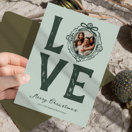 家族の愛ドードルフォトクリスマス シーズンカード