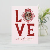 家族の愛ドードルフォトクリスマス シーズンカード (スタンド正面)