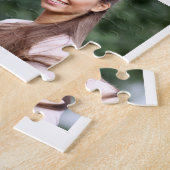 家族の愛数々の写真コラージュモダン ジグソーパズル (側面)