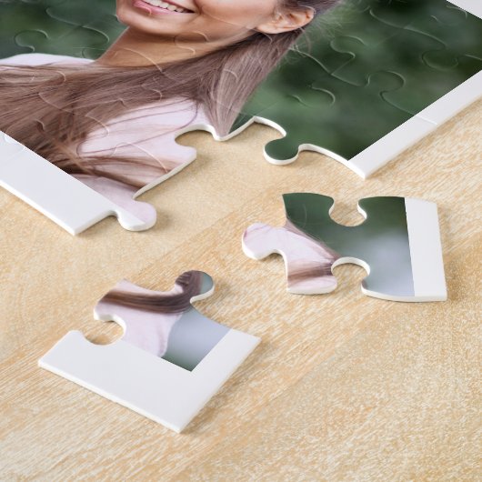 家族の愛数々の写真コラージュモダン ジグソーパズル (側面)