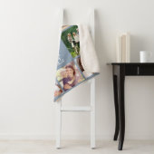 家族の愛10写真コラージュダスティブルー シェルパブランケット (インサイチュ)