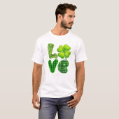 家族の愛 ギターシャムロック Tシャツ (正面フル)