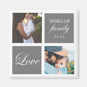 家族の愛 |フォトパーソナライズされたマグネット マグネット (正面)