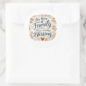 💛家族の愛 – 人生素晴らしの賛美愛 ラウンドシール (バッグ)