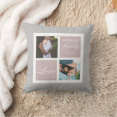 家族の愛 |写真パーソナライズされた装飾用クッション クッション (ブランケット)