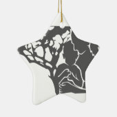 家族の愛/母および子供 セラミックオーナメント (右)