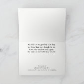 家族の感謝のハワイアンカード サンキューカード (内部)