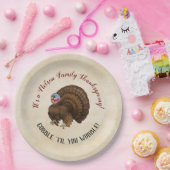 家族の感謝与"ゴブル"ぐらつかせるまで!" ペーパープレート (パーティー)