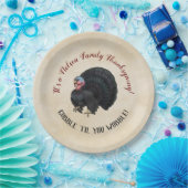 家族の感謝与"ゴブル"ぐらつかせるまで！" ペーパープレート (パーティー)