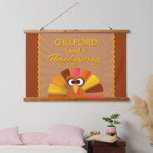 家族の感謝祭のパーソナライズされた壁 吊り下げ型タペストリー (寝室)