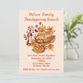 家族の感謝祭ブランチ 招待状 (スタンド正面)