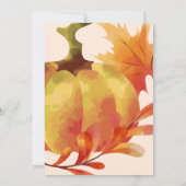 家族の感謝祭ブランチ 招待状 (裏面)