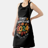 家族の感謝祭2024私の部族に感謝 エプロン (インサイチュ)