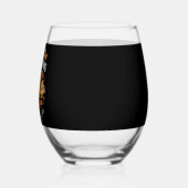 家族の感謝祭2024私の部族に感謝 ステムなしワイングラス (左)