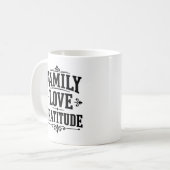 家族の感謝祭 コーヒーマグカップ (正面左)