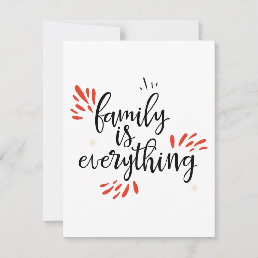 家族の懇親会がすべてだ サンキューカード (正面)