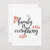 家族の懇親会がすべてだ サンキューカード (正面/裏面)