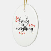 家族の懇親会がすべてだ セラミックオーナメント (左)