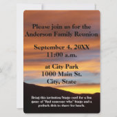 家族の懇親会がビンゴサンセットを見つける (裏面)