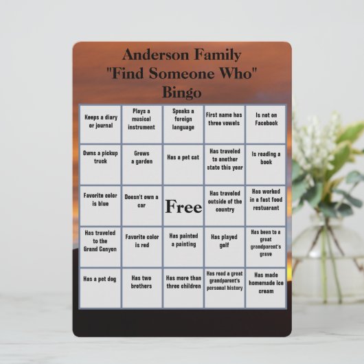 家族の懇親会がビンゴサンセットを見つける (スタンド正面)