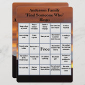 家族の懇親会がビンゴサンセットを見つける (正面/裏面)