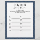 家族の懇親会がフレーズのゲームを終了 (正面)