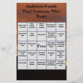 家族の懇親会が人を見つけ、どのような価格ゲーム チラシ (正面)