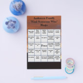 家族の懇親会が人を見つけ、どのような価格ゲーム チラシ (シングル)