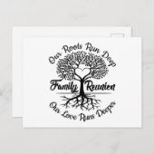 家族の懇親会が再び恋に走出会う ポストカード (正面/裏面)