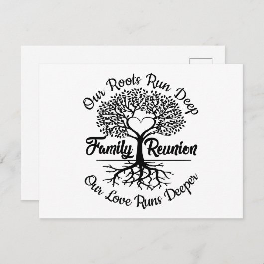 家族の懇親会が再び恋に走出会う ポストカード (正面/裏面)