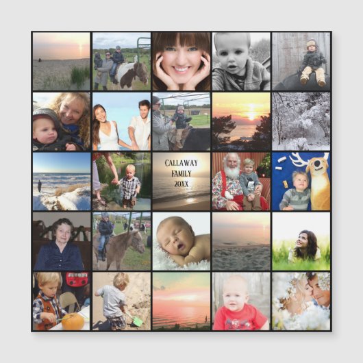家族の懇親会は写真のコラージュを好む (正面)