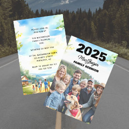 家族の懇親会写真 招待状