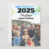 家族の懇親会写真 招待状 (正面)