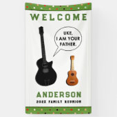 家族の懇親会歓迎 横断幕 (縦)