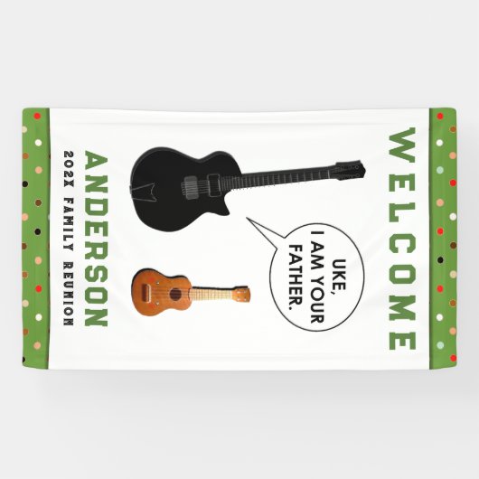 家族の懇親会歓迎 横断幕 (横)