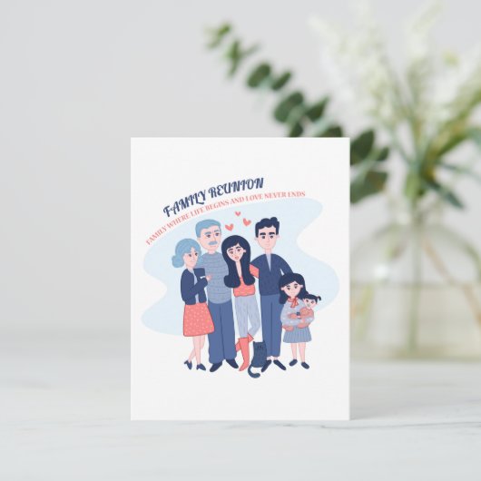 家族の懇親会生活は永遠に愛を始める サンキューカード (スタンド正面)