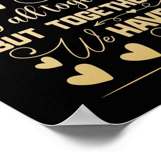 家族の懇親会私たちはそれをすべて持っているかもしれない ポスター (角)