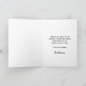 家族の挨拶の母定義ハート カード (内部)