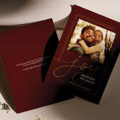 家族の挨拶フォトスクリプト喜びクリスマス シーズンカード